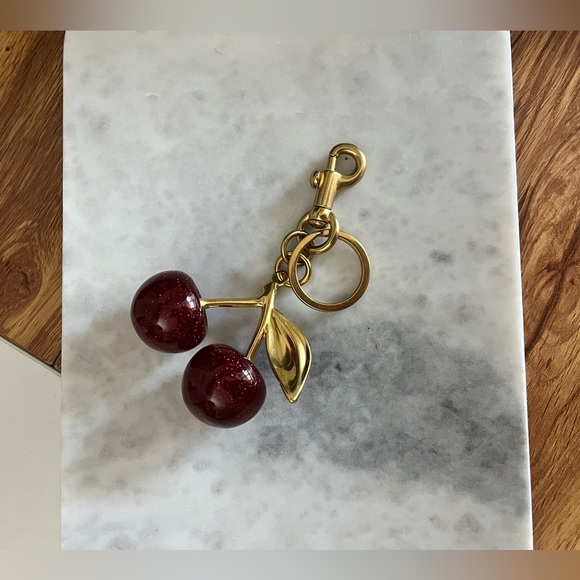 2/$40 Sparkling Cherry Bag Charm | Key Fob - Picture 8 of 8